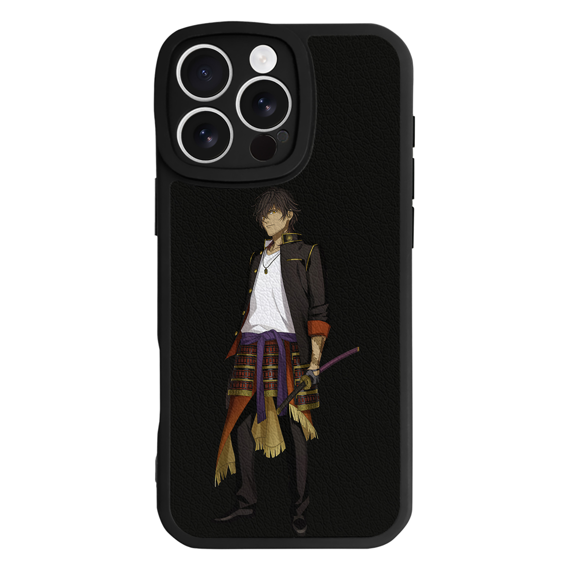 （画像用） 刀剣乱舞 Touken Ranbu 【iPhone 16シリーズ対応】シリコンスマホケース（レザー調） 材質：シリコン